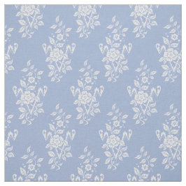 Tela 1889 Floral, en polvo azul