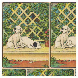 Tela 1914 dos perros que son impresión curiosa