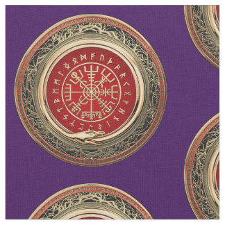 Tela [220] Vegvisir - Viking Gold Magic Runic Compass
