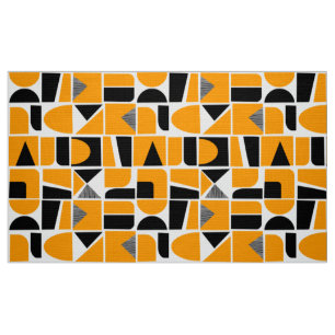 Tela 230616 - Naranja amarillo y negro.