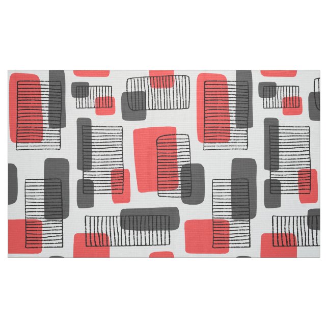 Tela 251215 - Rosa y gris tropical ("Cuarto gordo" (fat quarter))