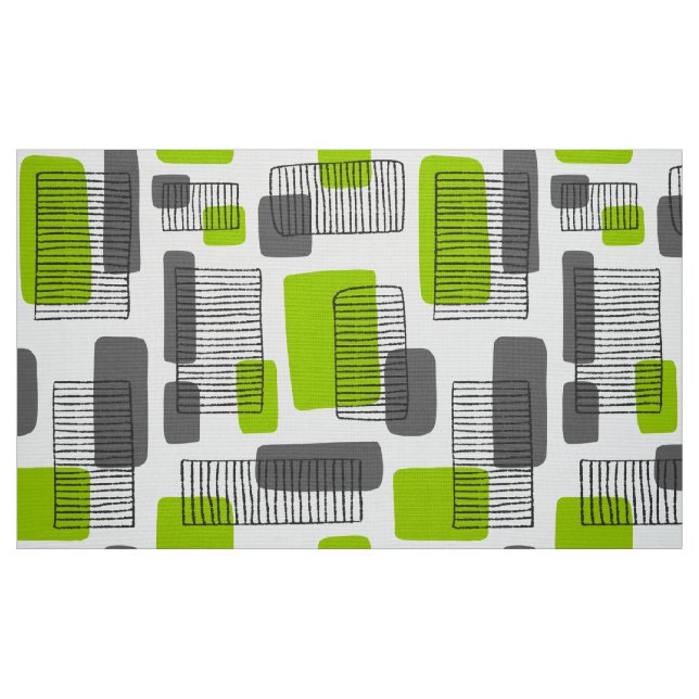 Tela 251215 - Verde y gris ("Cuarto gordo" (fat quarter))