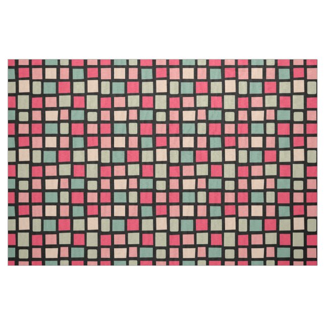 Tela 270215 Rectáreas irregulares - Colores 01 - Negro ("Cuarto gordo" (fat quarter))