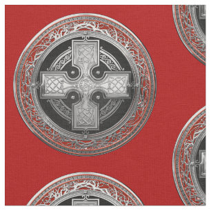 Tela [300] Cruz de plata sagrada céltica antigua del