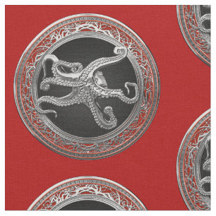 Tela [300] Pulpo de plata sagrada en postura defensiva