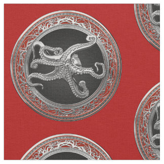 Tela [300] Pulpo de plata sagrada en postura defensiva