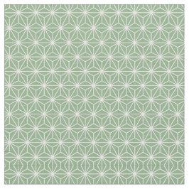 Tela 3.75" Bebés japoneses verdes de Asanoha se cuelgan