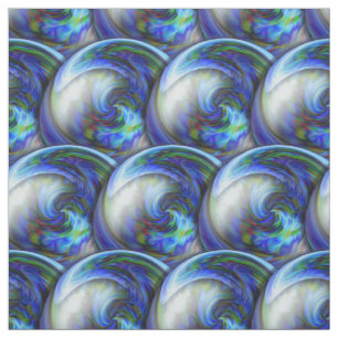 Tela 3d abstracto circunda el modelo con las burbujas