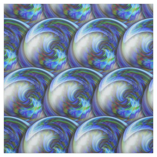 Tela 3d abstracto circunda el modelo con las burbujas (Retal)