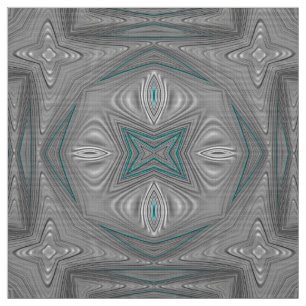 Tela ¡3D! Turquesa blanco gris plateado ~