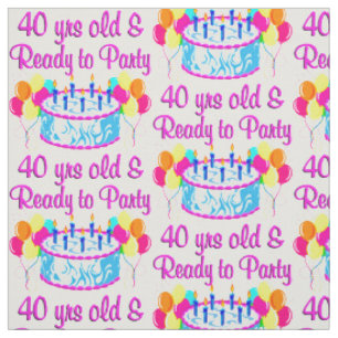 TELA 40 AÑOS DE EDAD Y LISTO PARA FIESTA