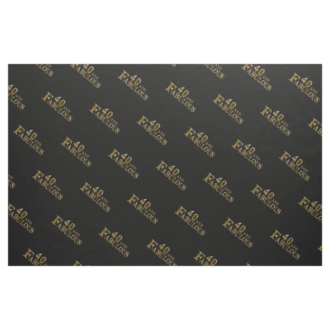 Tela 40 y fabuloso  ("Cuarto gordo" (fat quarter))