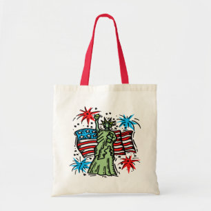 Tela 4to del bolso de la lona de julio: Señora Liberty