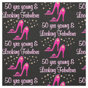 TELA 50.º CUMPLEAÑOS TEJIDO DE COLOR ALTO