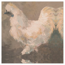 Tela 56" del cortijo del pollo de Silkie algodón