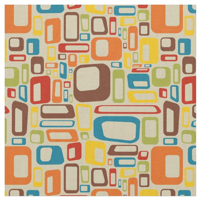 Tela 70s mod squares fabric (De cerca)