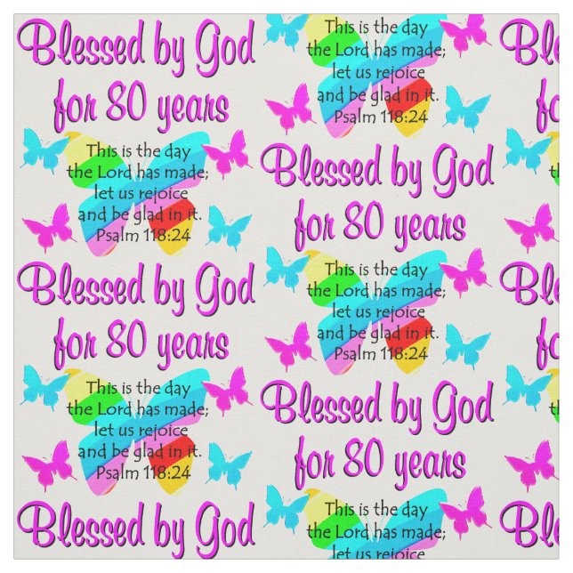 TELA 80.ª ORACIÓN DE CUMPLEAÑOS (Retal)