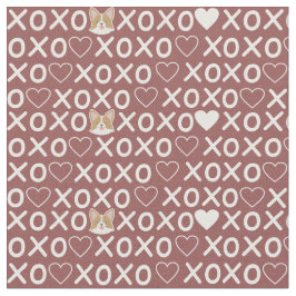 Tela A Corgi Xoxo le encanta el corazón dulce. Perro ma