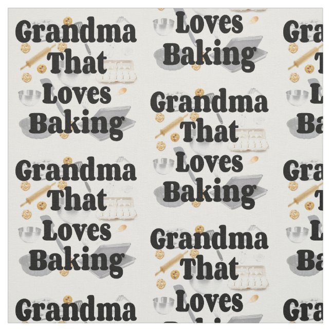 Tela A la abuela le encanta el pan (Retal)