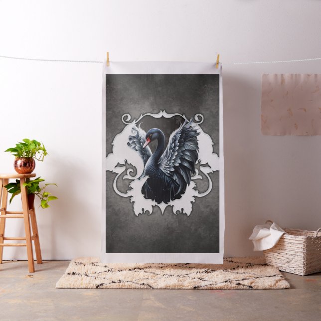 Tela A la sombra de la elegancia: un cisne negro. (In Situ)