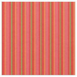 Tela a rayas elegante de amapolas rojas chic