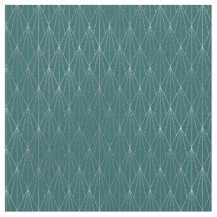 Tela Abanico de diamantes plateados verde azulado Art D