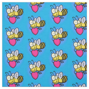 Tela Abeja graciosa y linda con ilustracion personaliza