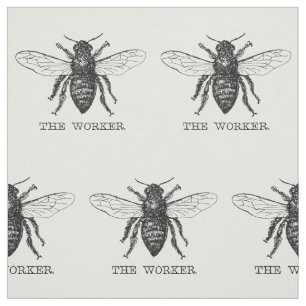 Tela Abeja Obrera Miel Abejorro Negro