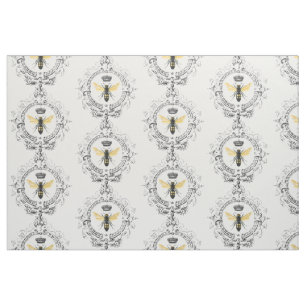 Tela Abeja reina MODERNA del francés del VINTAGE