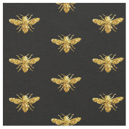 Tela abejas purpurinas simuladas