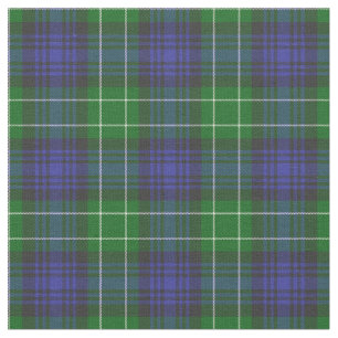 Tela Abercrombie Blue Green Tartán Plaid Scottish