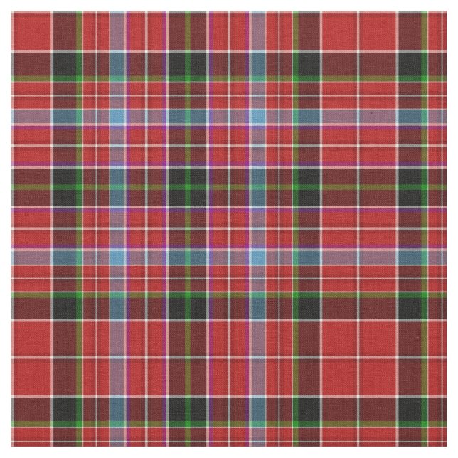 Tela Aberdeen Scotland Tartán Red Plaid (De cerca)