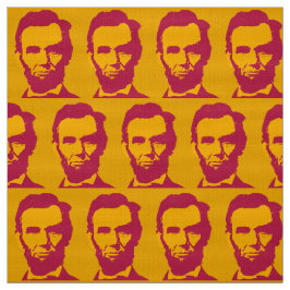 Tela Abraham Lincoln en el Naranja de Arte Pop y Red