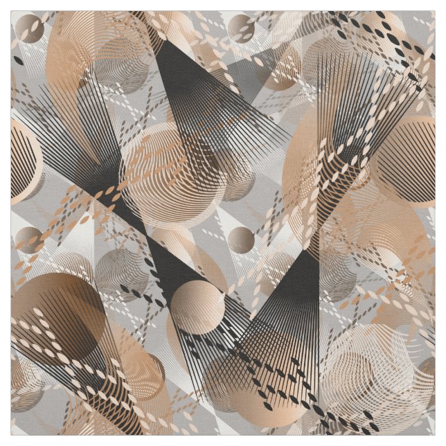 Tela abstracción gris y marrón. (Retal)