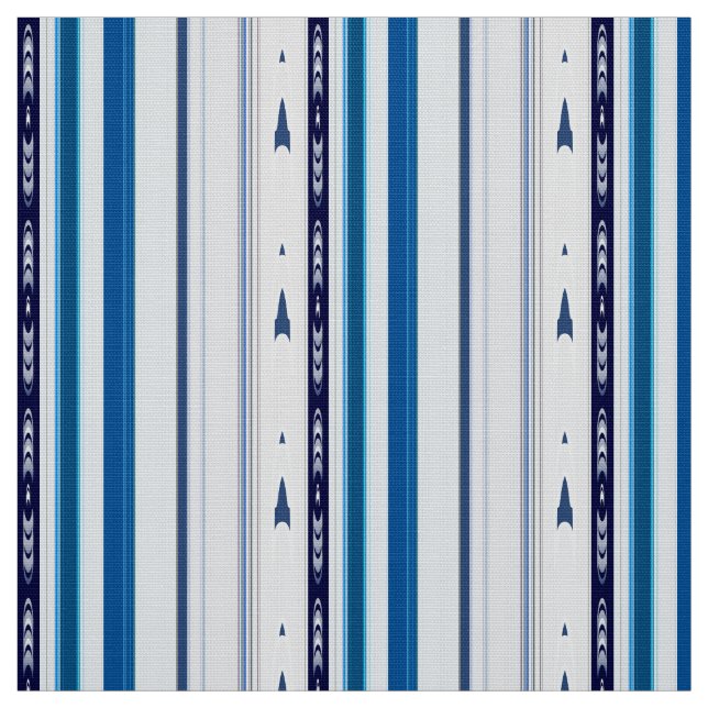 Tela Abstract Symphony in Blue 5 (Vertical Lines) (Retal)