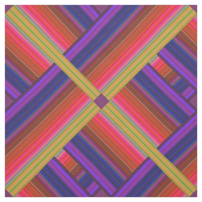 Tela abstracta 3D del arco iris moderno (Retal)