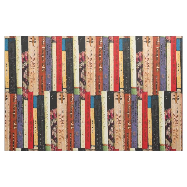 Tela abstracta de los libros ("Cuarto gordo" (fat quarter))