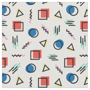 tela abstracta del estilo de Memphis de los años
