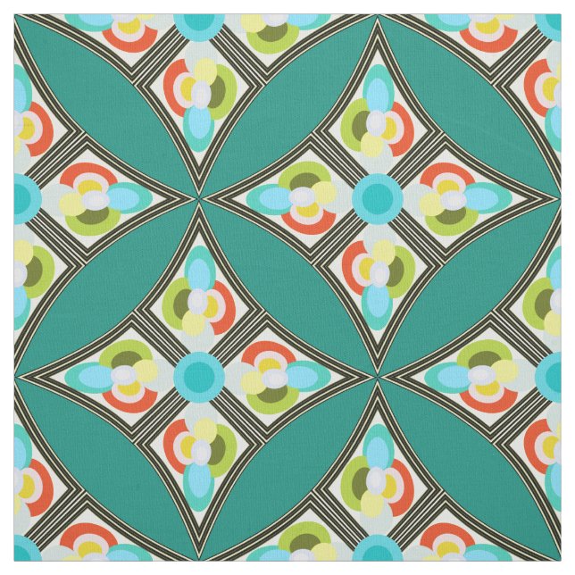 Tela abstracta moderna del trullo del modelo del (Retal)