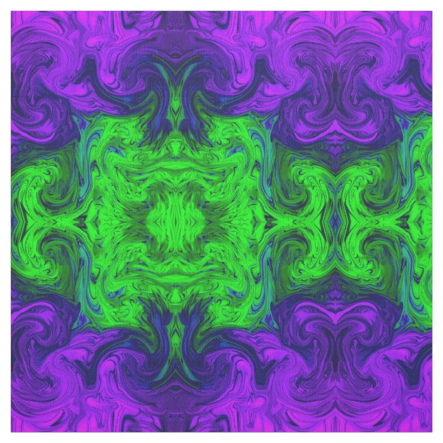 Tela abstracta texturizada púrpura verde de la (Retal)