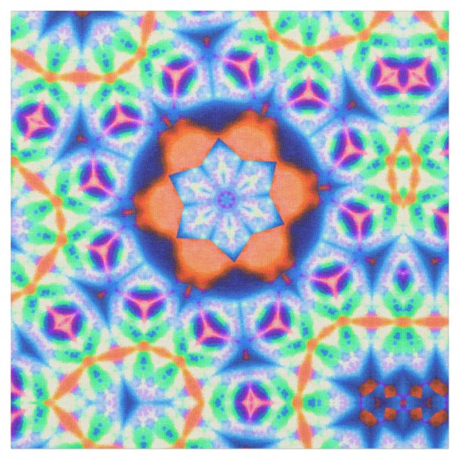 Tela Abstracto Floral (De cerca)