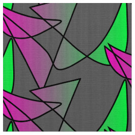 Tela Abstraktes buntes Stoffmuster Pink Grün Neon