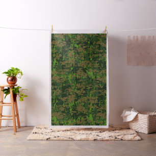 Tela Acento verde del camuflaje de Digitaces del estilo
