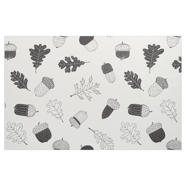 Tela Acornos y hojas ("Cuarto gordo" (fat quarter))