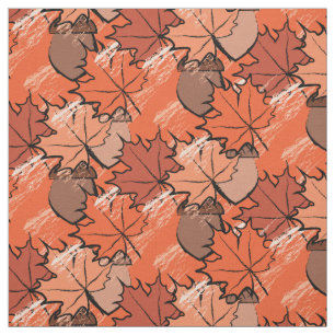 Tela Acornos y hojas II