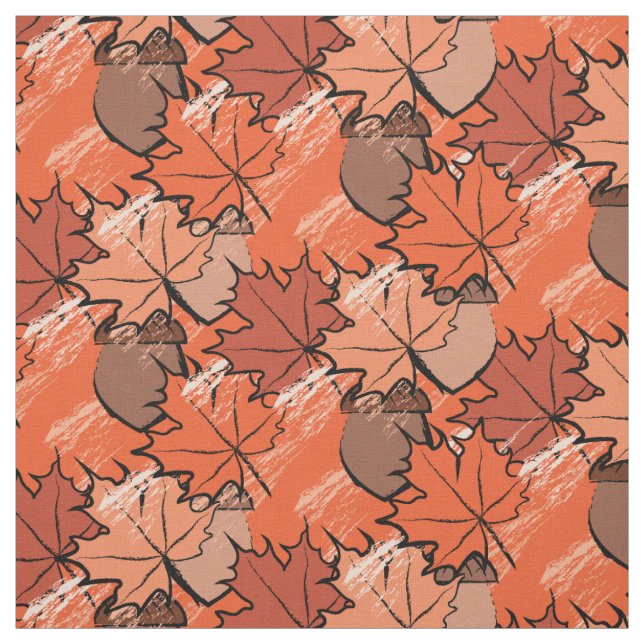 Tela Acornos y hojas II (Retal)