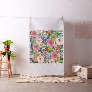 Tela Acuarela bonita floral