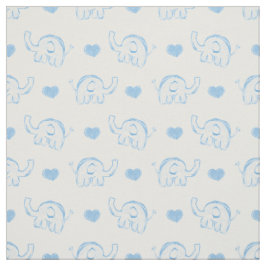 Tela acuarela cuteblue bebé elefantes elefantes