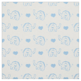 Tela acuarela cuteblue bebé elefantes elefantes