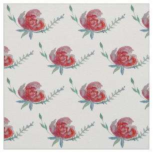 Tela acuarela de rosas